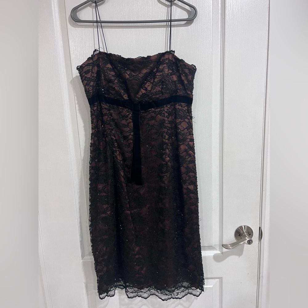 Strapless tube midi dress ( size 14 ).